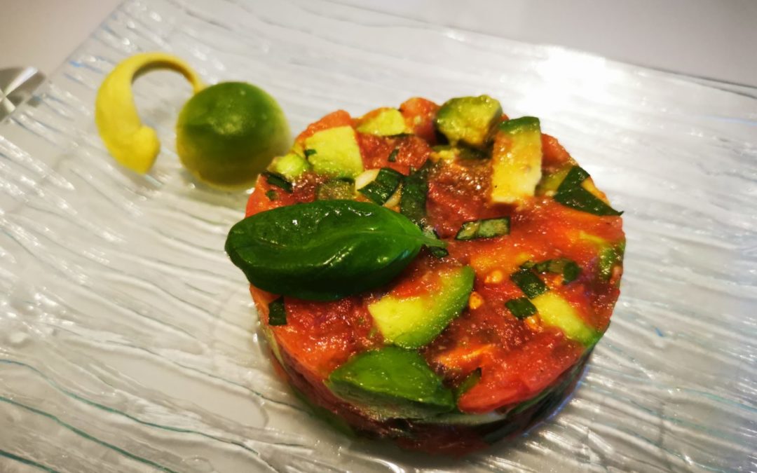 Tartare de tomate et avocat