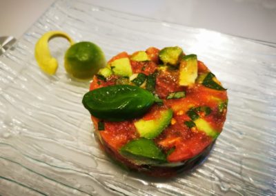 Tartare de tomate et avocat